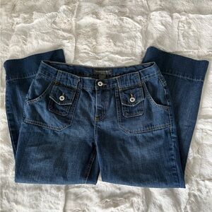 Banana Republic Wide Leg Ankle Length/Crop Jeans, size 10